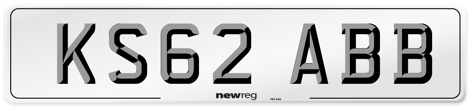KS62 ABB Number Plate from New Reg